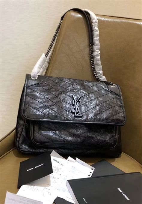 ysl large niki chain bag|YSL large flap bag.